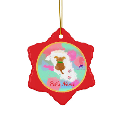 Customised Ornaments that bark (Star,Circle,Heart,Snowflake)