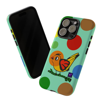 Phone Case - 40 Phone Models- Dotted and Feathered art print