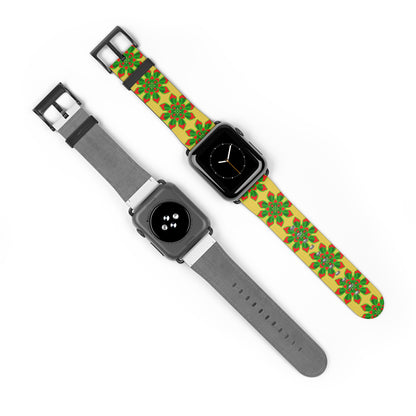 Watch Band - Succulent Radiance print