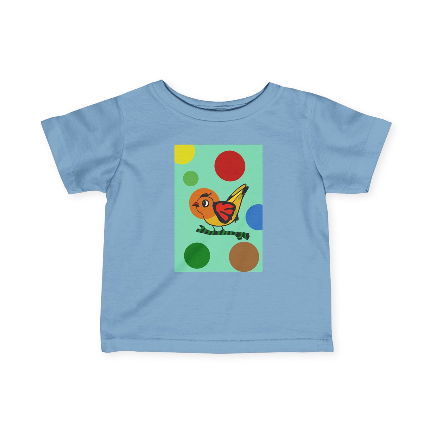 Infant Fine Jersey Tee - Boys -Dotted and Feathered print