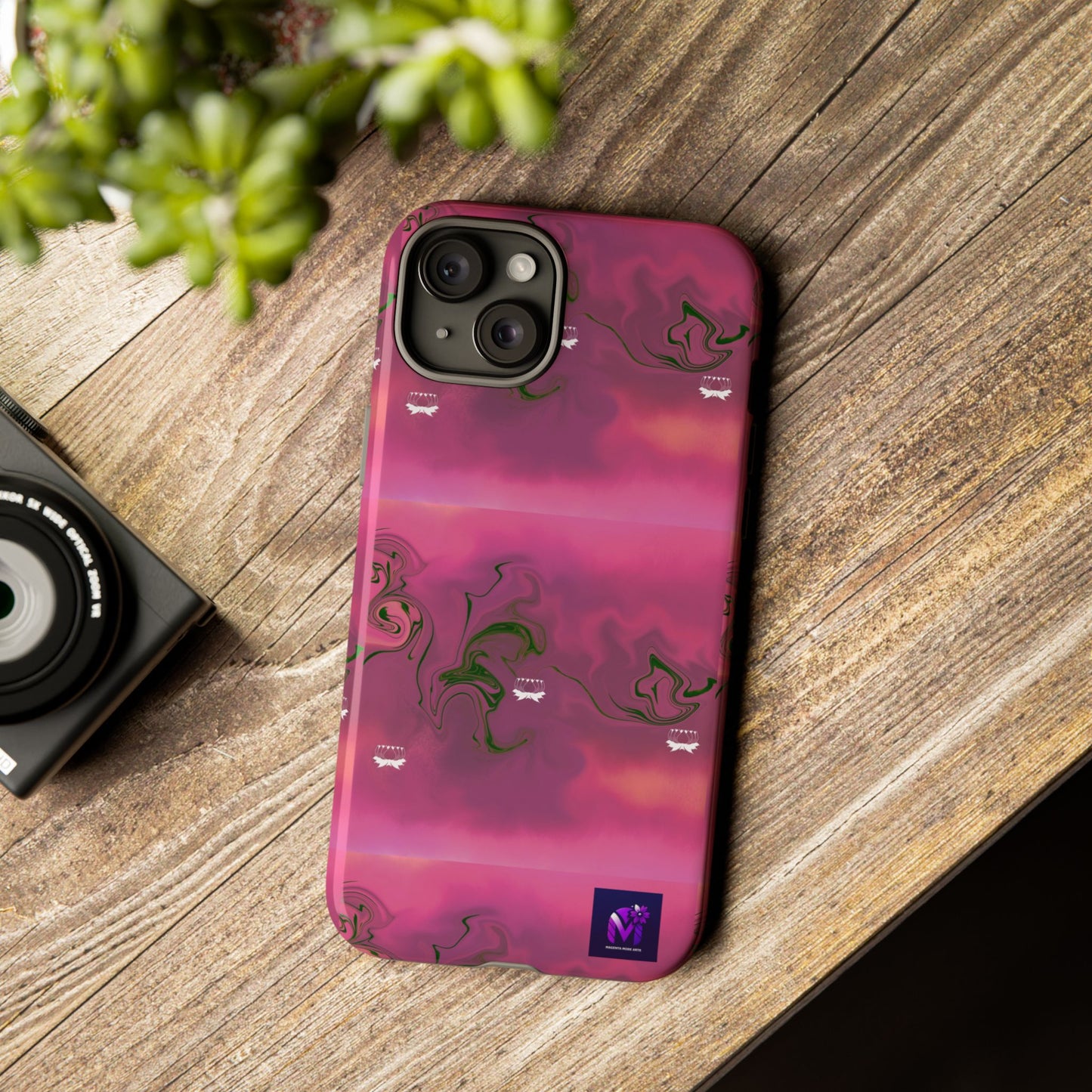 Tough Cases - Magenta Aura print