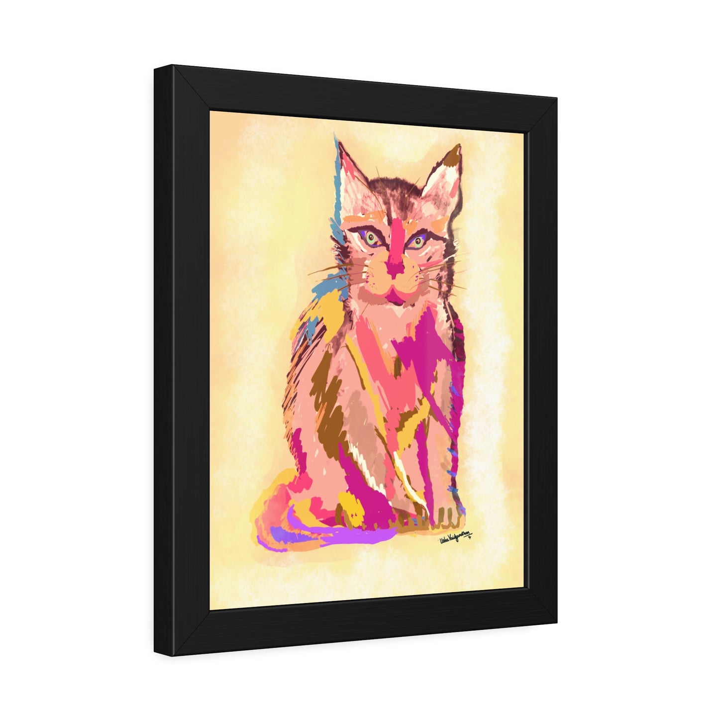 Cat Gaze- Framed Art