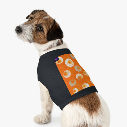 Designer Pet Tank Top - Orange Bubbles