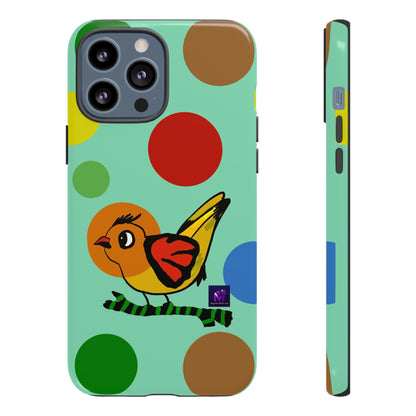 Phone Case - 40 Phone Models- Dotted and Feathered art print