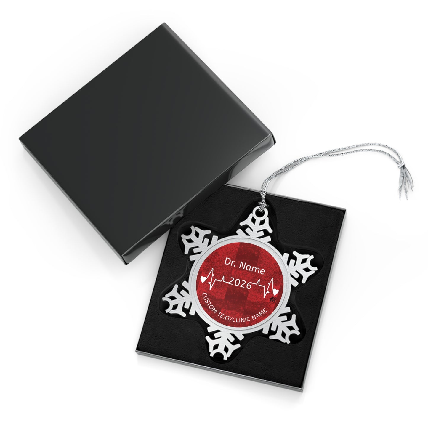 Customised Pewter Snowflake Ornament - Medical practitioners