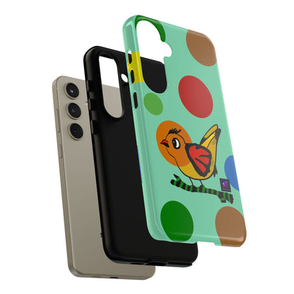 Phone Case - 40 Phone Models- Dotted and Feathered art print