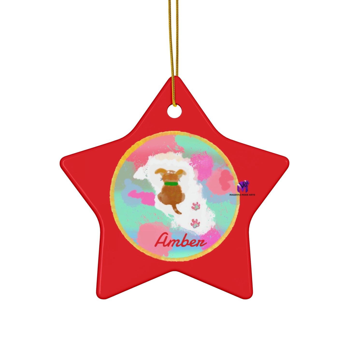 Customised Ornaments that bark (Star,Circle,Heart,Snowflake)