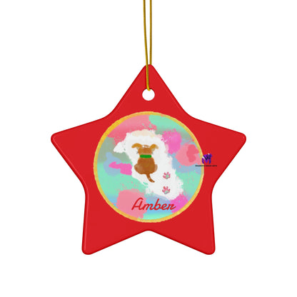 Customised Ornaments that bark (Star,Circle,Heart,Snowflake)