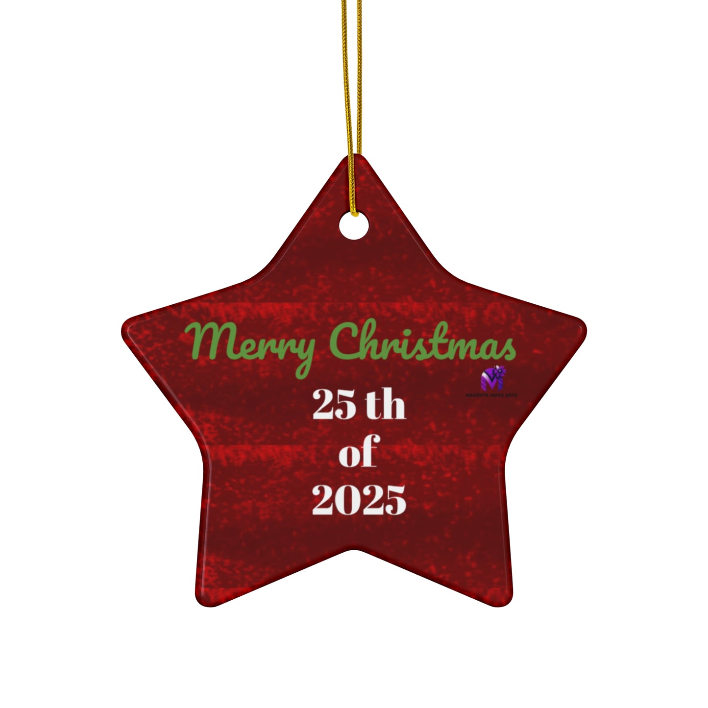 Limited edition Date 25/2025 Ornament (Star,Circle,Heart,Snowflake)