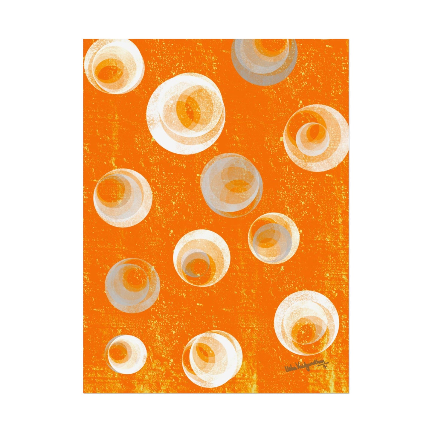 Orange Bubbles - Rolled Posters