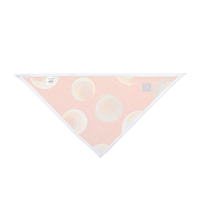 Pet Bandana - Orange Bubbles