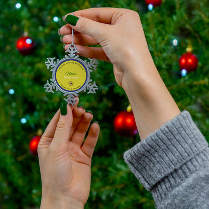 Personalised Appreciation Gifts-Snowflake Ornament