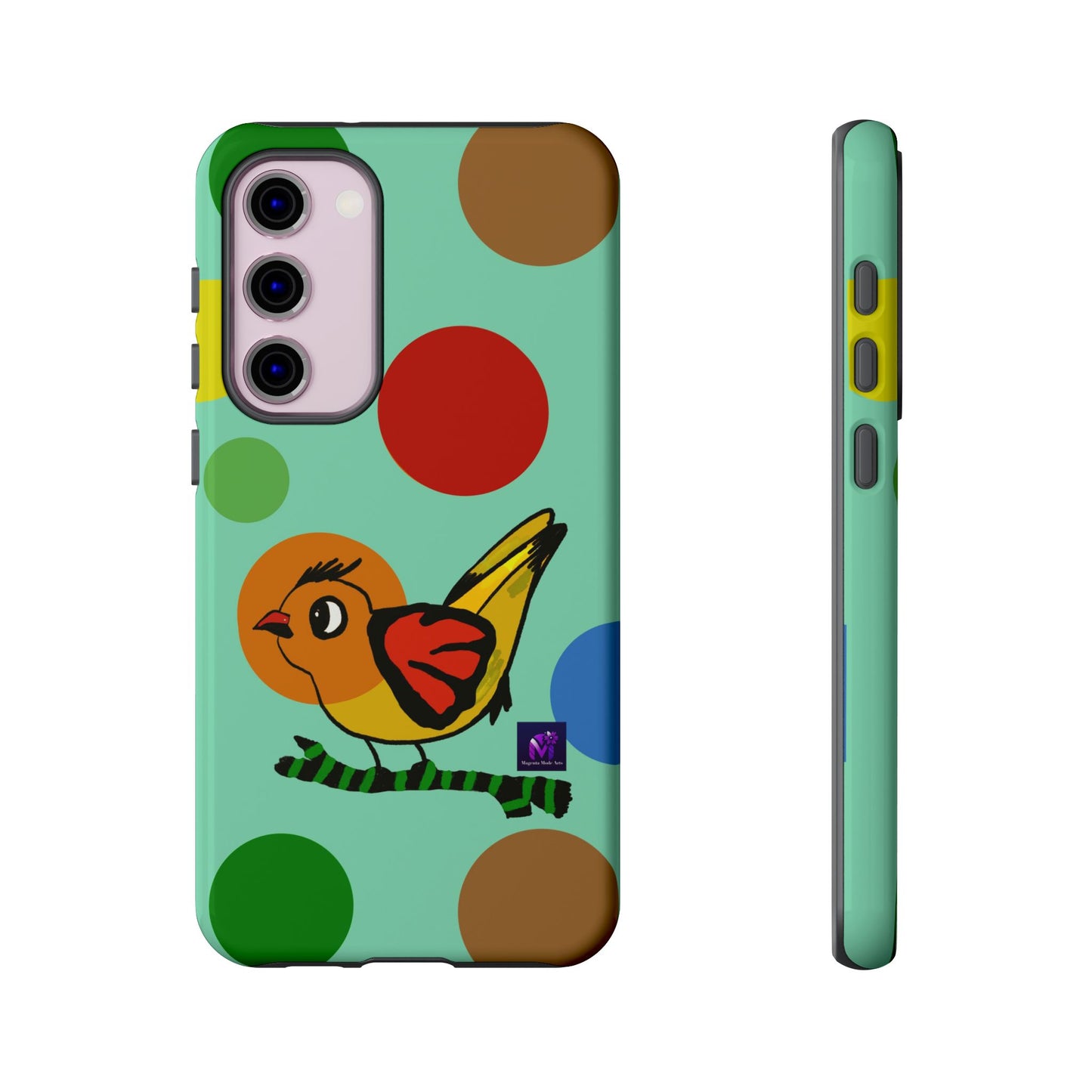 Phone Case - 40 Phone Models- Dotted and Feathered art print