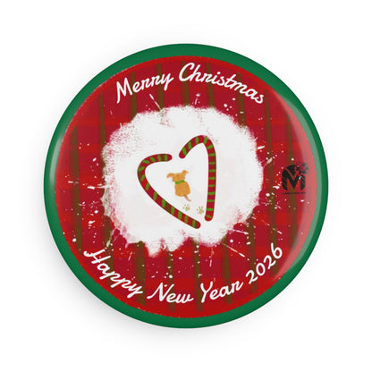 Cute Pup Christmas and New Year Magnet (Set of 10 pcs)