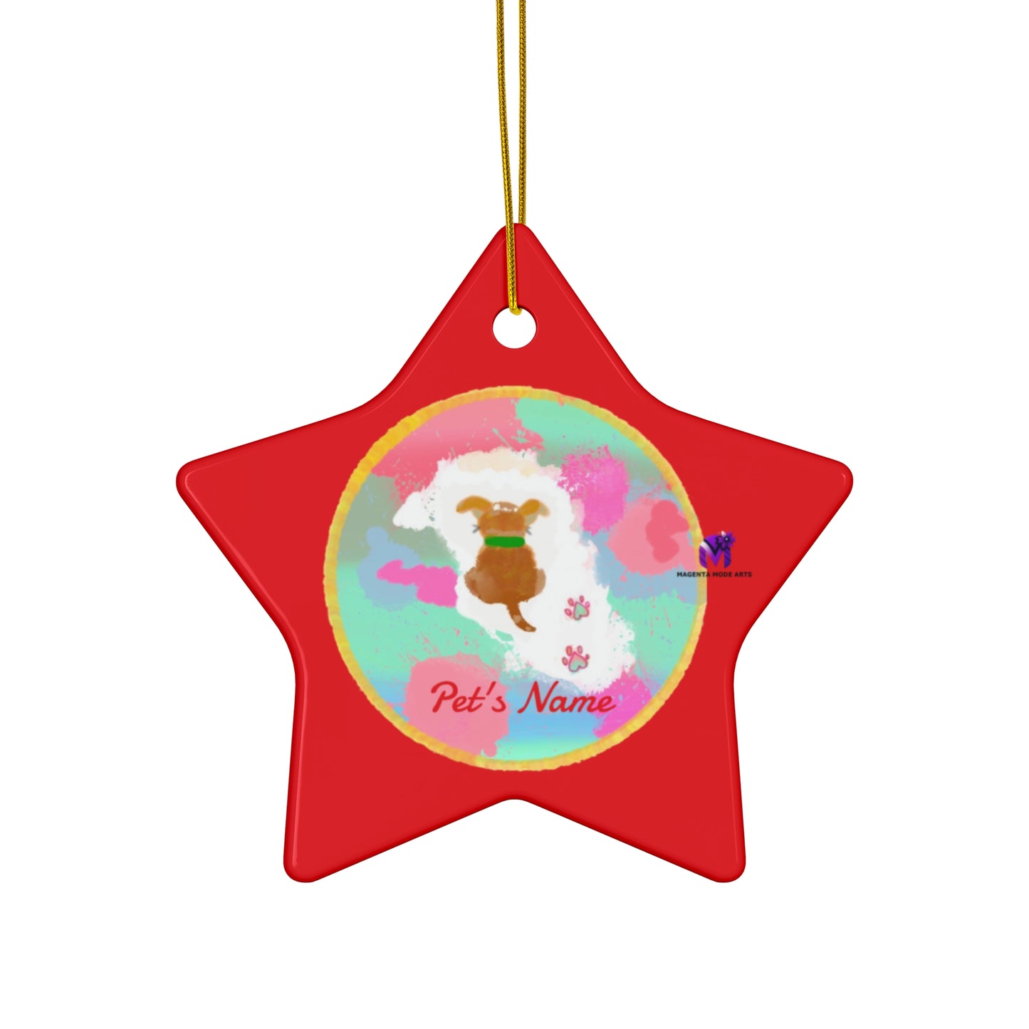 Customised Ornaments that bark (Star,Circle,Heart,Snowflake)