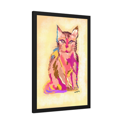 Cat Gaze- Framed Art