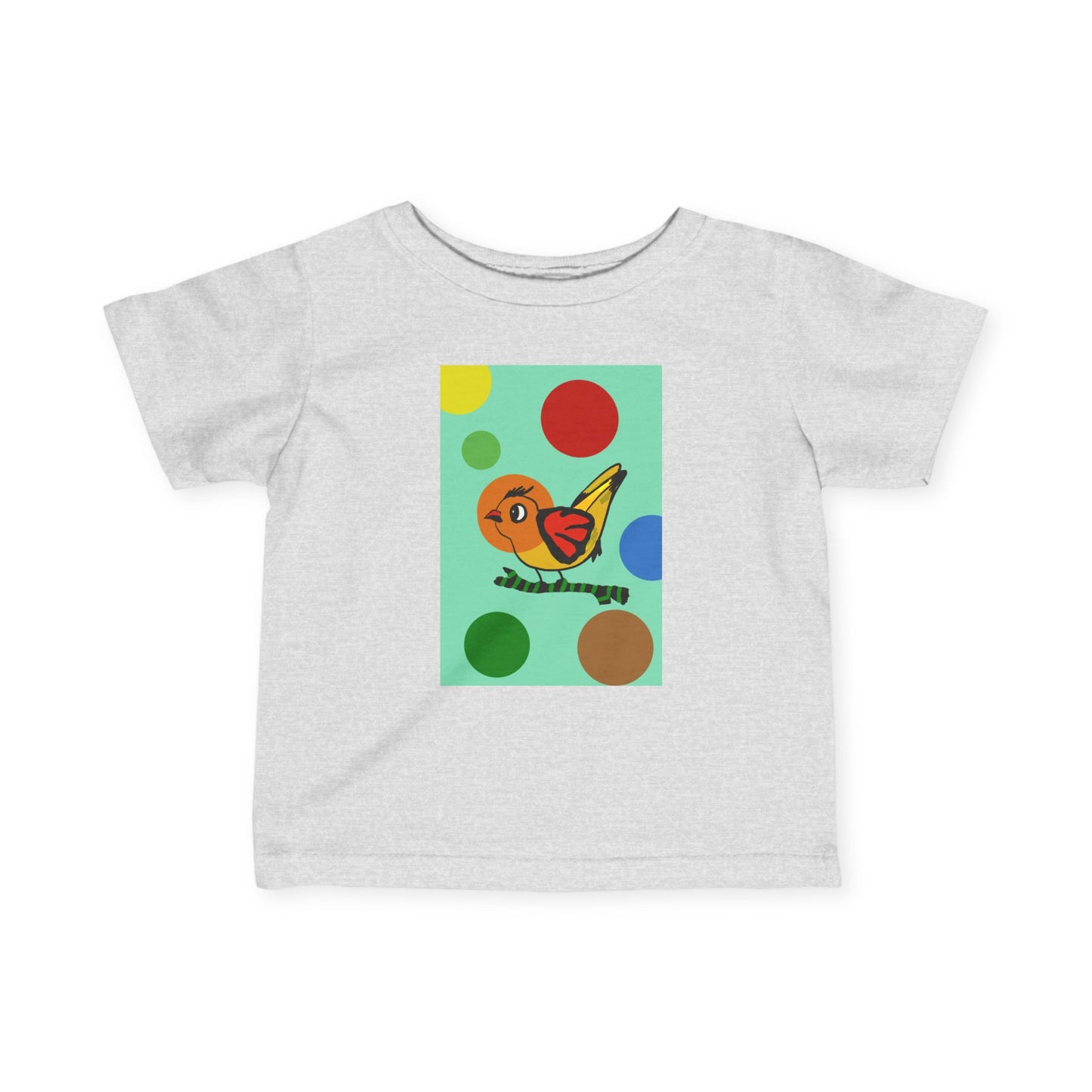 Infant Fine Jersey Tee - Boys -Dotted and Feathered print