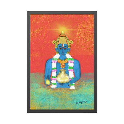 Sacred Shri Dhanvantari - Framed Art