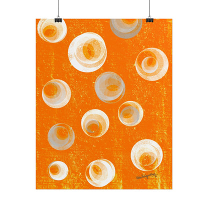 Orange Bubbles - Rolled Posters