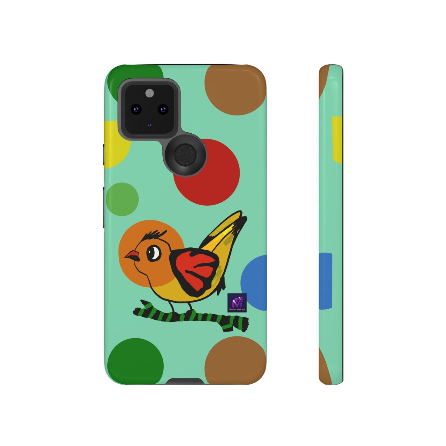 Phone Case - 40 Phone Models- Dotted and Feathered art print