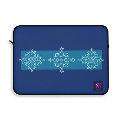 Laptop Sleeve - Dots and curves