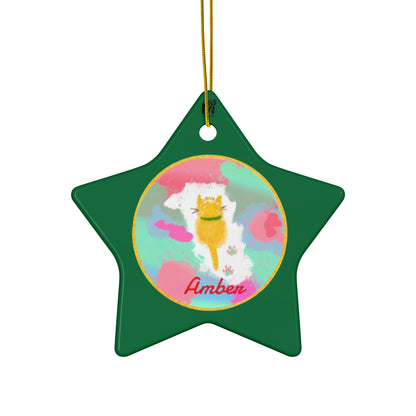 Customised Ornaments that meow (Star,Circle,Heart,Snowflake)