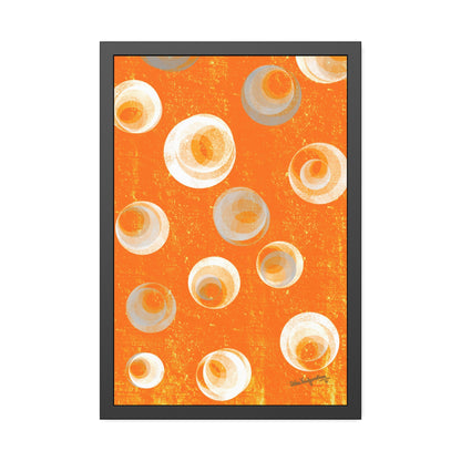 Orange Bubbles - Framed Art