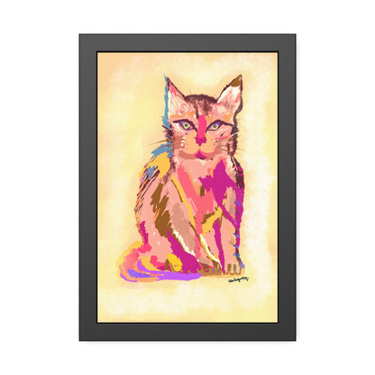 Cat Gaze- Framed Art