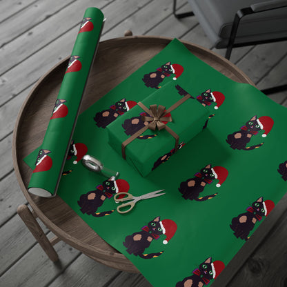 Gift Wrapping Papers - Santa Cat