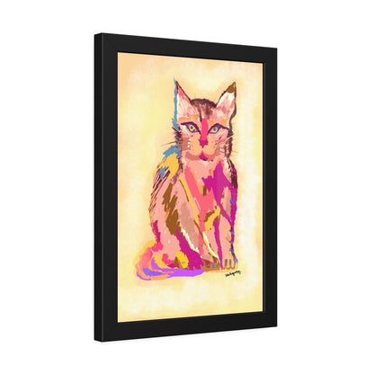 Cat Gaze- Framed Art