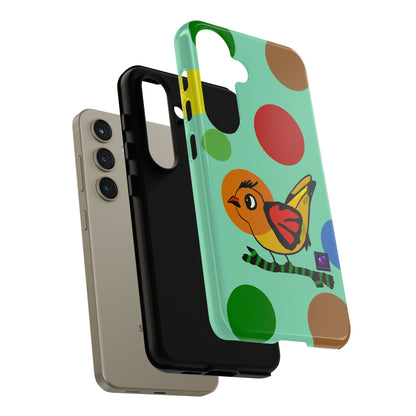 Phone Case - 40 Phone Models- Dotted and Feathered art print