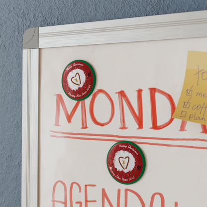 Cute Pup Christmas and New Year Magnet (Set of 10 pcs)