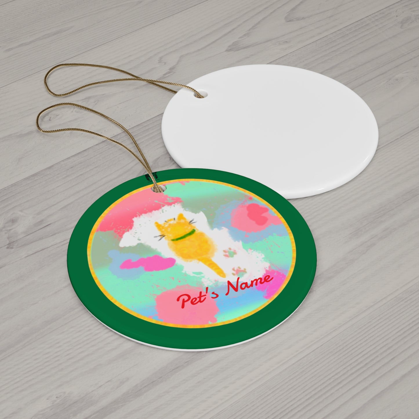 Customised Ornaments that meow (Star,Circle,Heart,Snowflake)