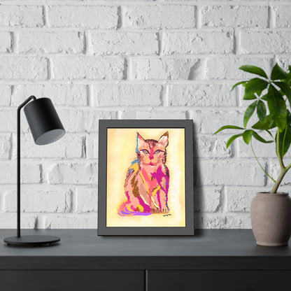 Cat Gaze- Framed Art