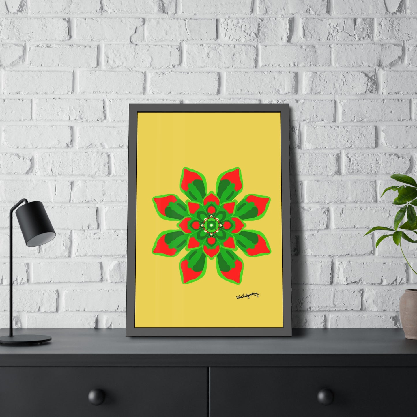 Mango Succulent - Framed Art