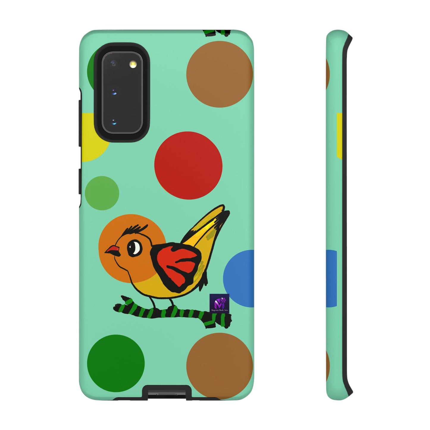 Phone Case - 40 Phone Models- Dotted and Feathered art print