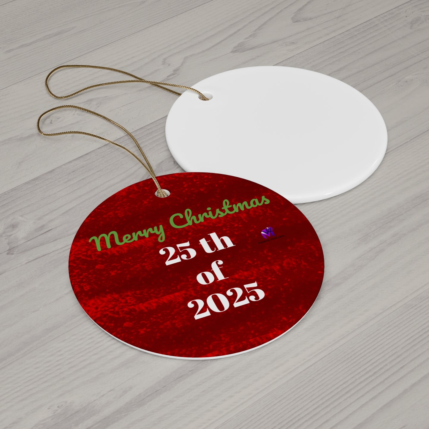 Limited edition Date 25/2025 Ornament (Star,Circle,Heart,Snowflake)