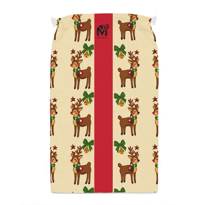 Holiday herd Santa sack -Red