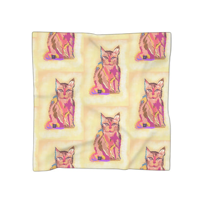 Poly Scarf - Cat Gaze print