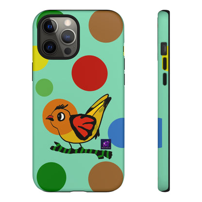 Phone Case - 40 Phone Models- Dotted and Feathered art print