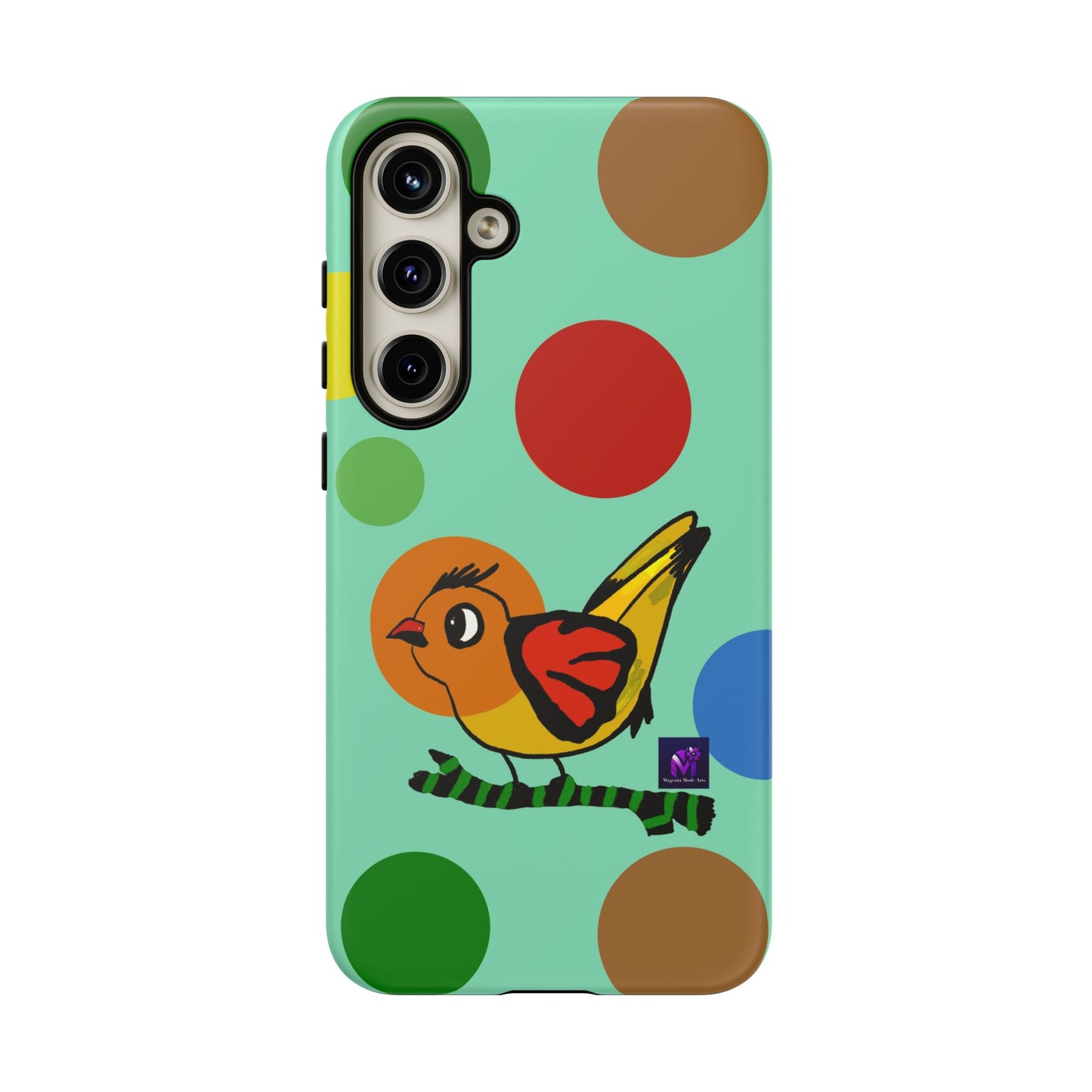 Phone Case - 40 Phone Models- Dotted and Feathered art print