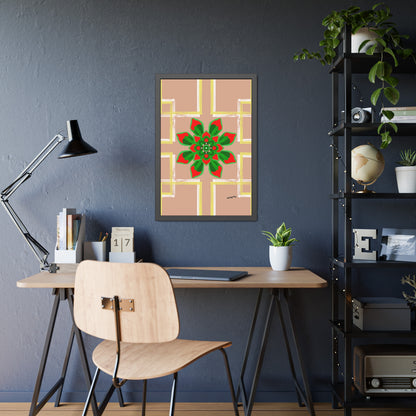 Succulent Radiance - Framed Art