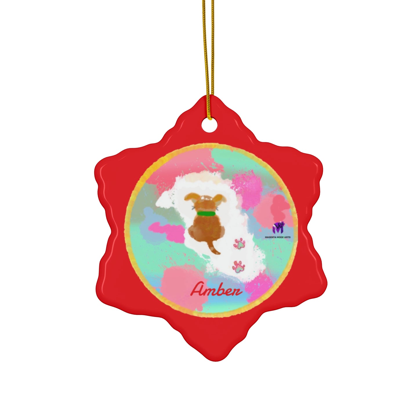 Customised Ornaments that bark (Star,Circle,Heart,Snowflake)