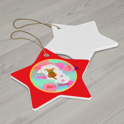 Customised Ornaments that bark (Star,Circle,Heart,Snowflake)