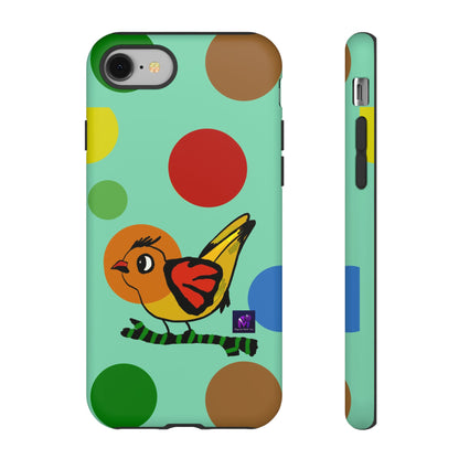 Phone Case - 40 Phone Models- Dotted and Feathered art print