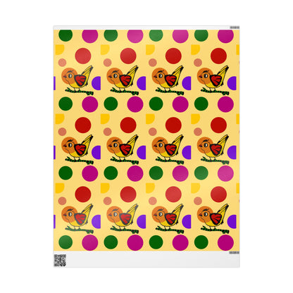 Gift Wrapping Papers - Chirp and cheer yellow