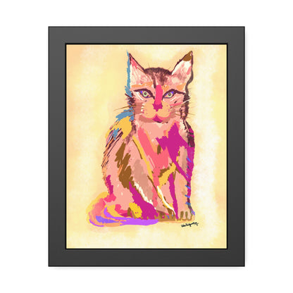 Cat Gaze- Framed Art