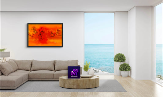 Orange Sky -Framed Art