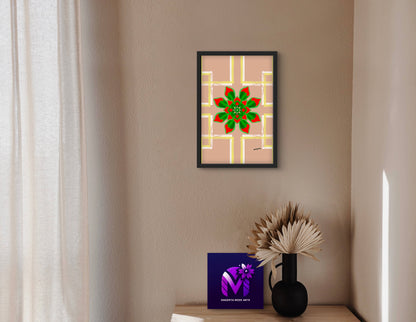 Succulent Radiance - Framed Art