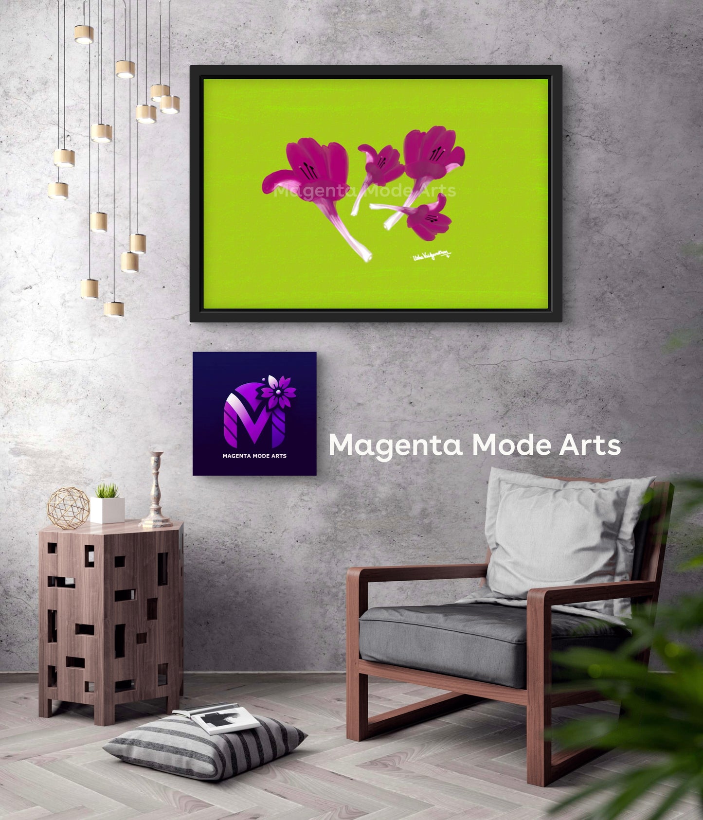 December Delights Magenta  - Framed Art